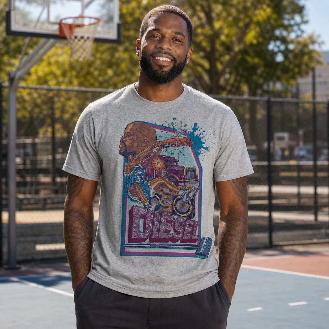 Orlando Magic Retro Shaq Diesel O’Neal Basketball 1992 Shirt