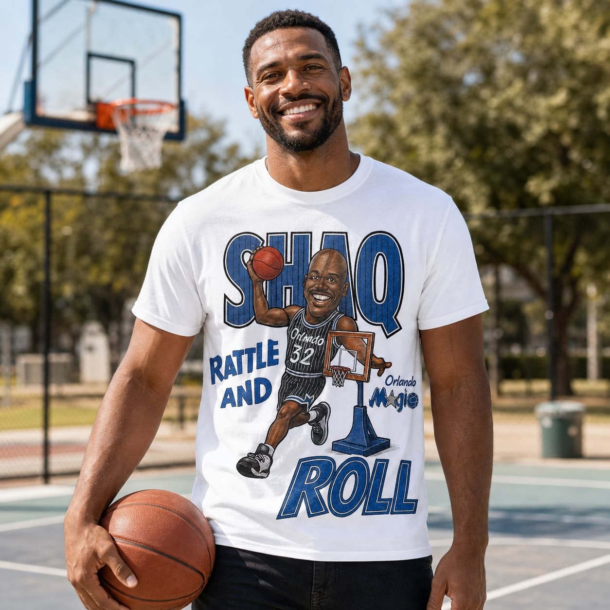 Orlando Magic Shaquille O’Neal Exclusive Retro Basketball 1993 Shirt