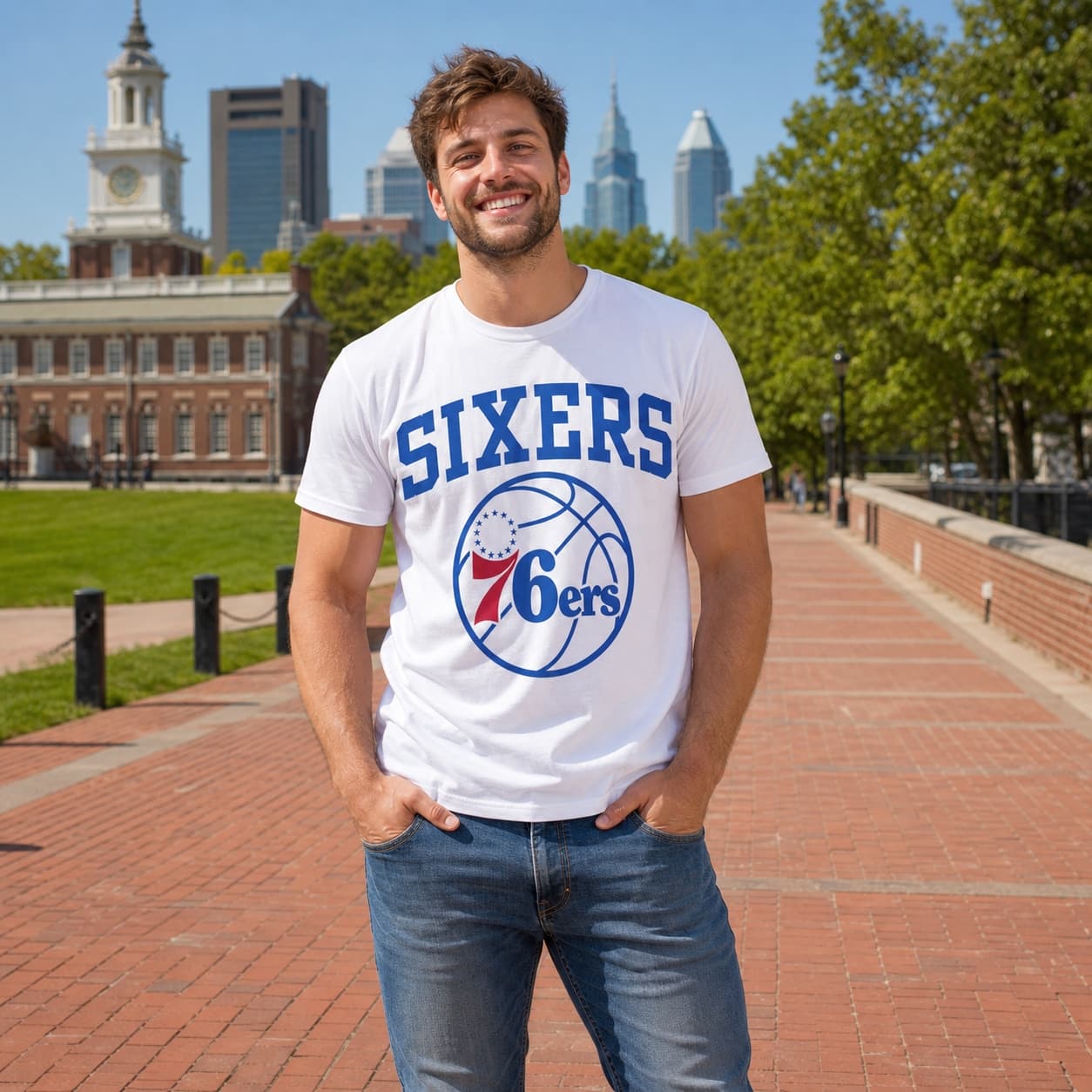 Philadelphia 76ers Retro Basketball 1984 Shirt
