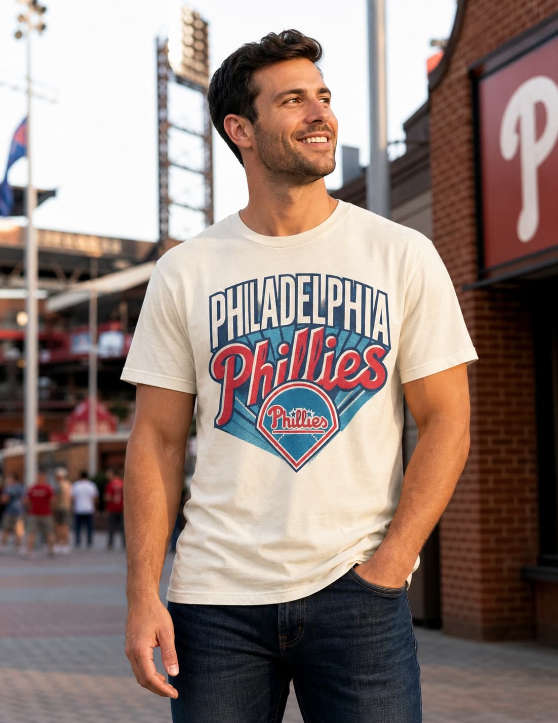 Philadelphia Phillies Exclusive Retro Baseball Team Artwork Shirt
