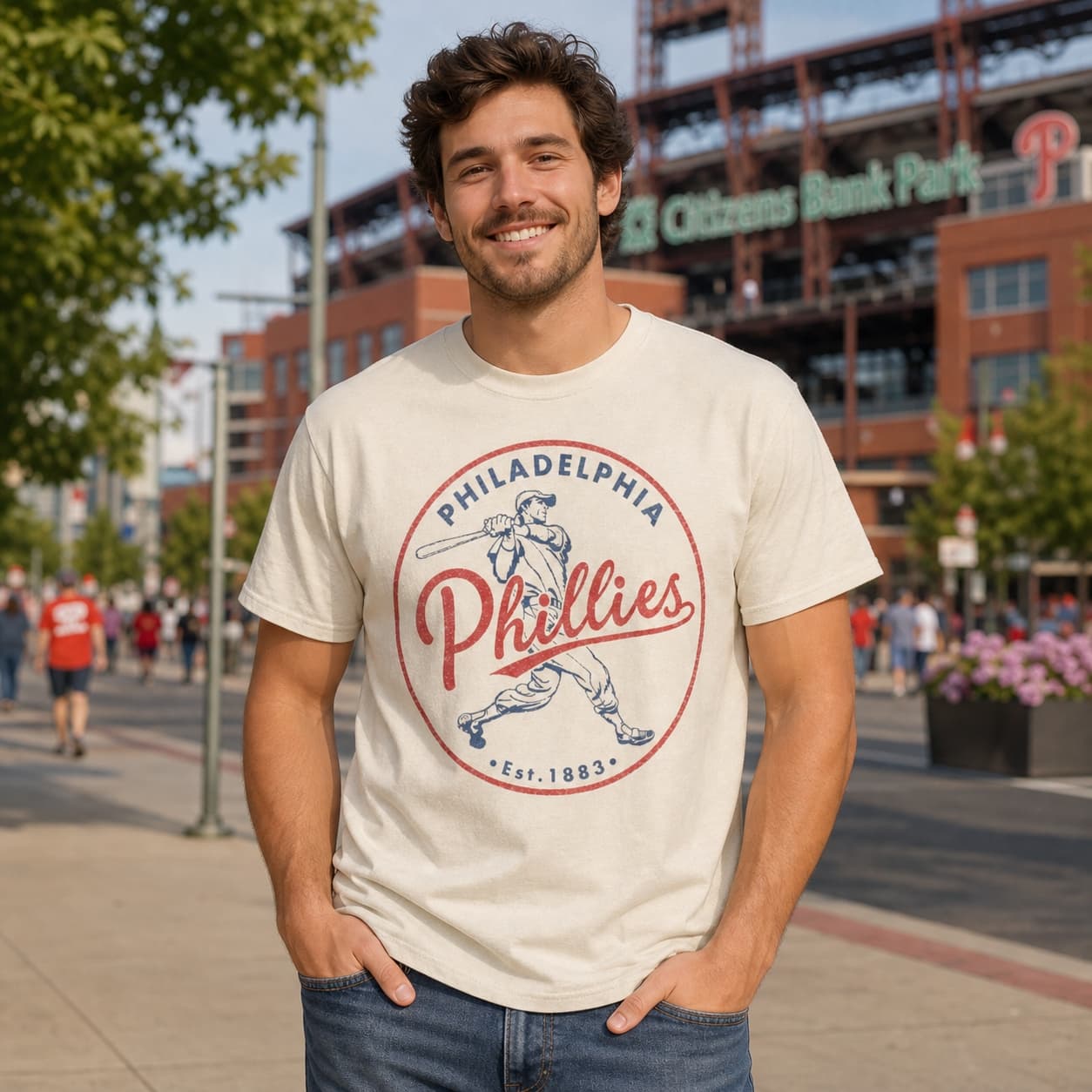 Philadelphia Phillies Retro Baseball 1883 Artwork Shirt