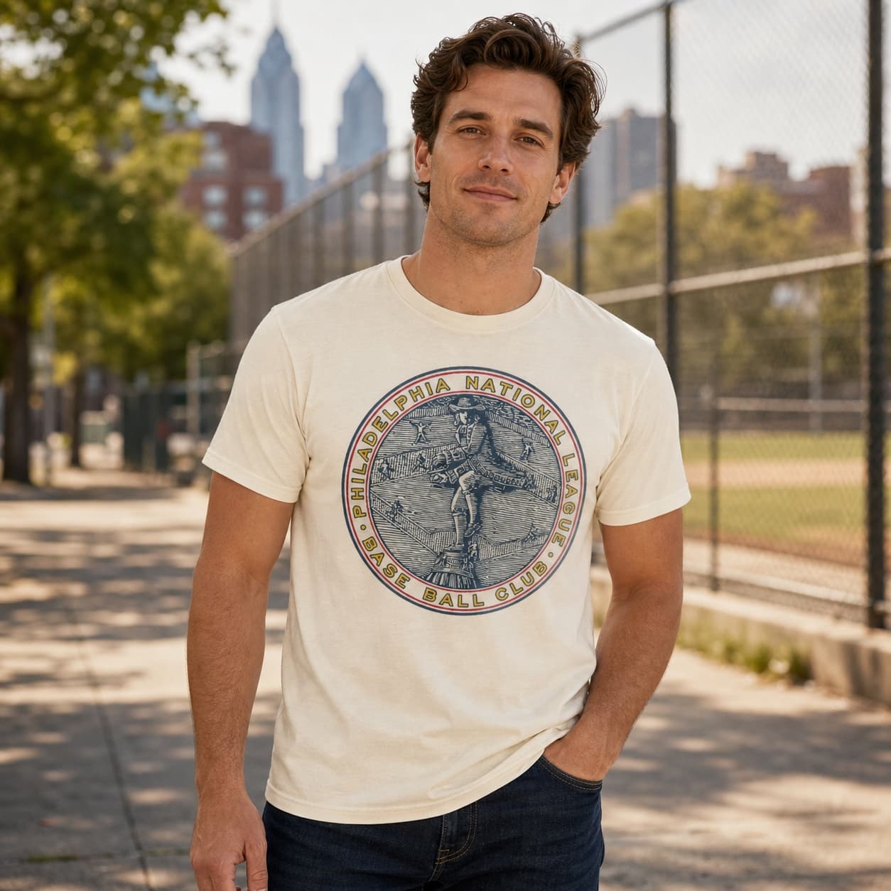 Philadelphia Phillies Retro Baseball 1939 Artwork Shirt