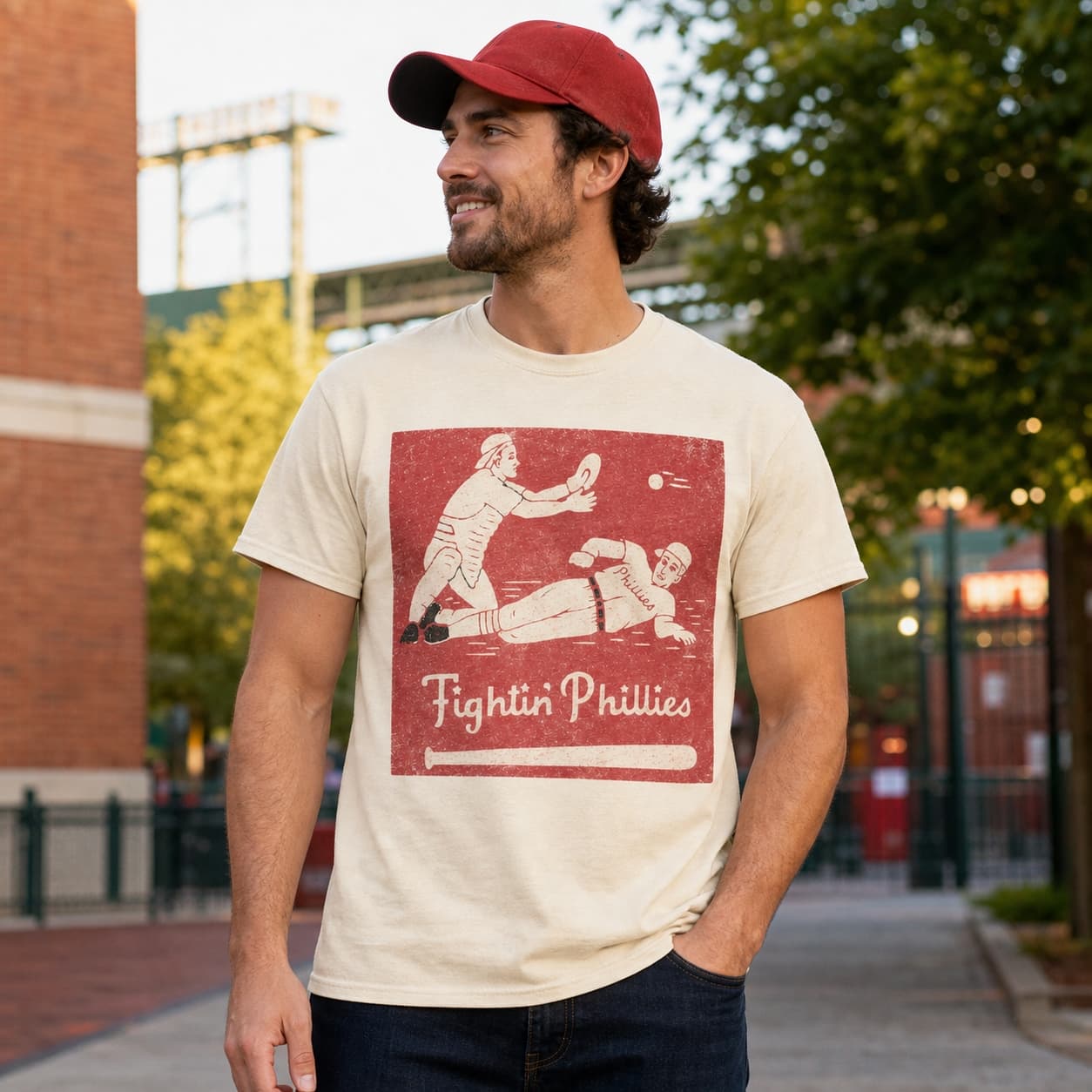 Philadelphia Phillies Retro Baseball 1947 Artwork Shirt