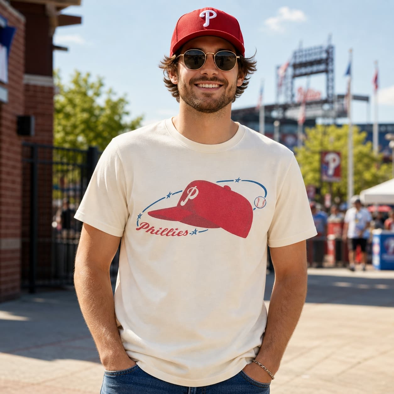 Philadelphia Phillies Retro Baseball 1950 Artwork Shirt