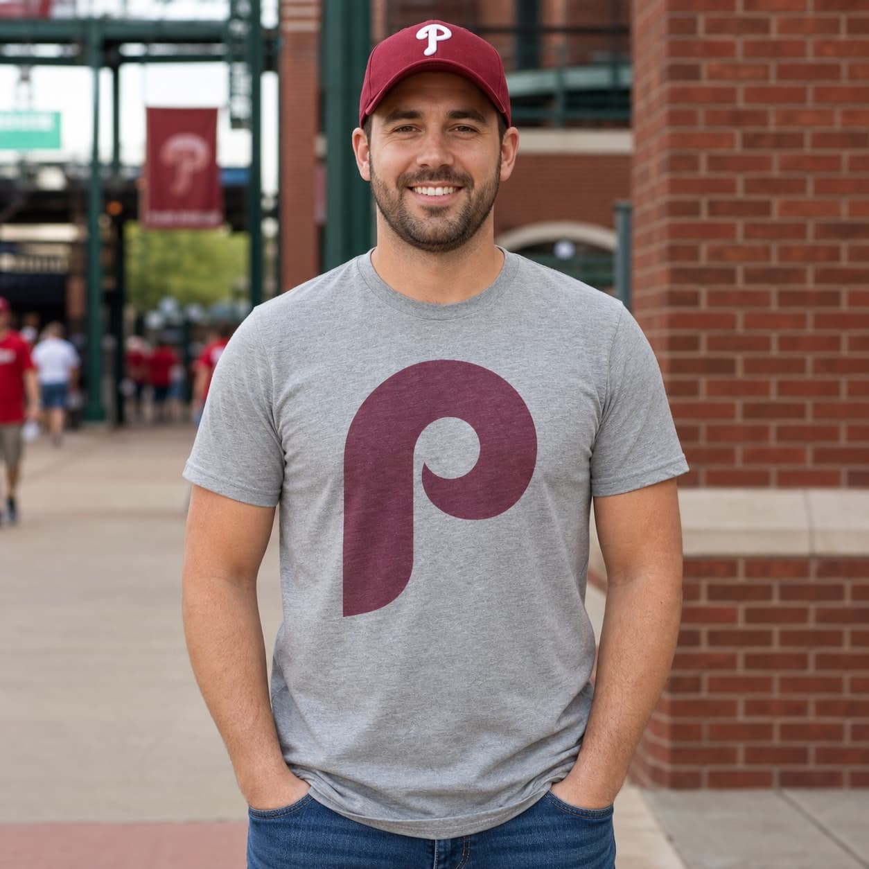 Philadelphia Phillies Retro Baseball 1973 Artwork Shirt