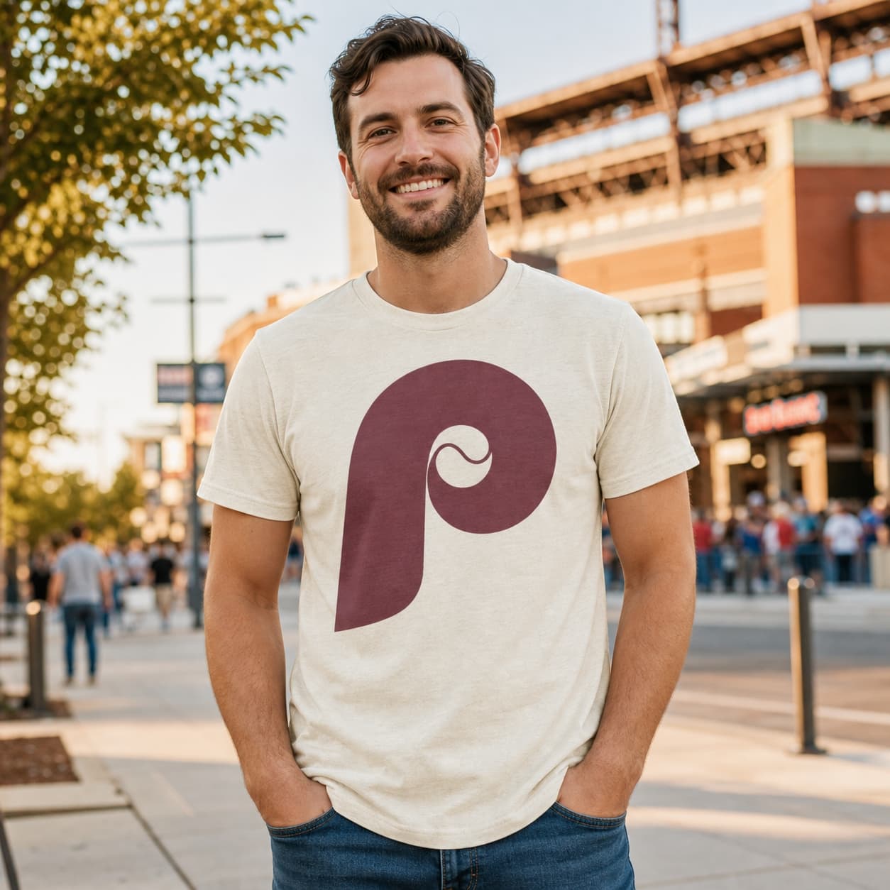 Philadelphia Phillies Retro Baseball 1981 Artwork Shirt