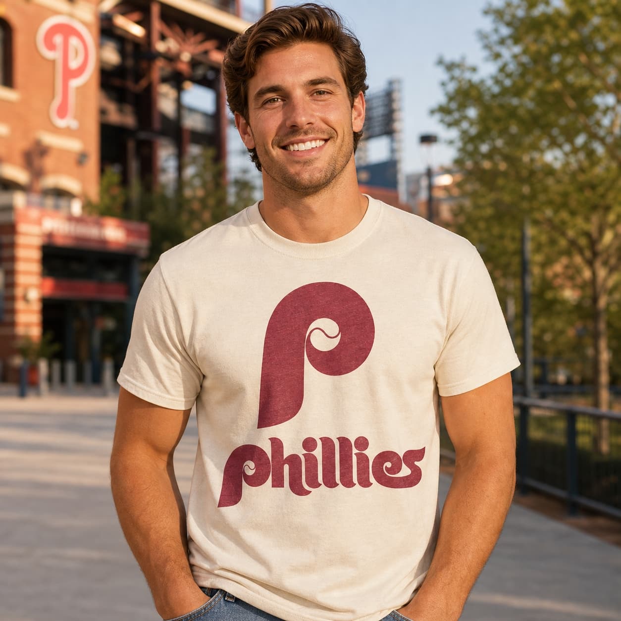 Philadelphia Phillies Vintage Baseball 1970 Artwork Shirt