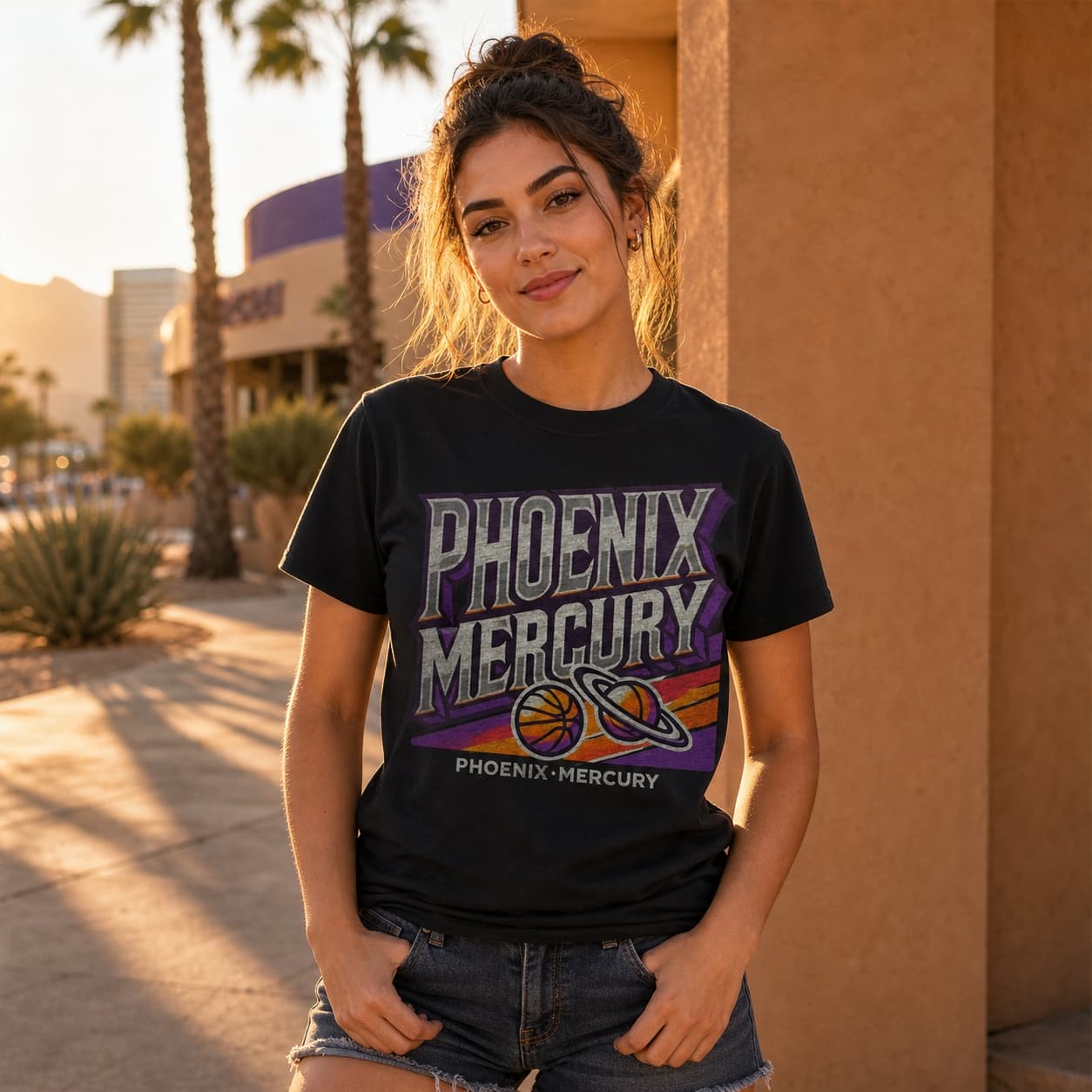 Phoenix Mercury Exclusive Retro Basketball Playoff Shirt