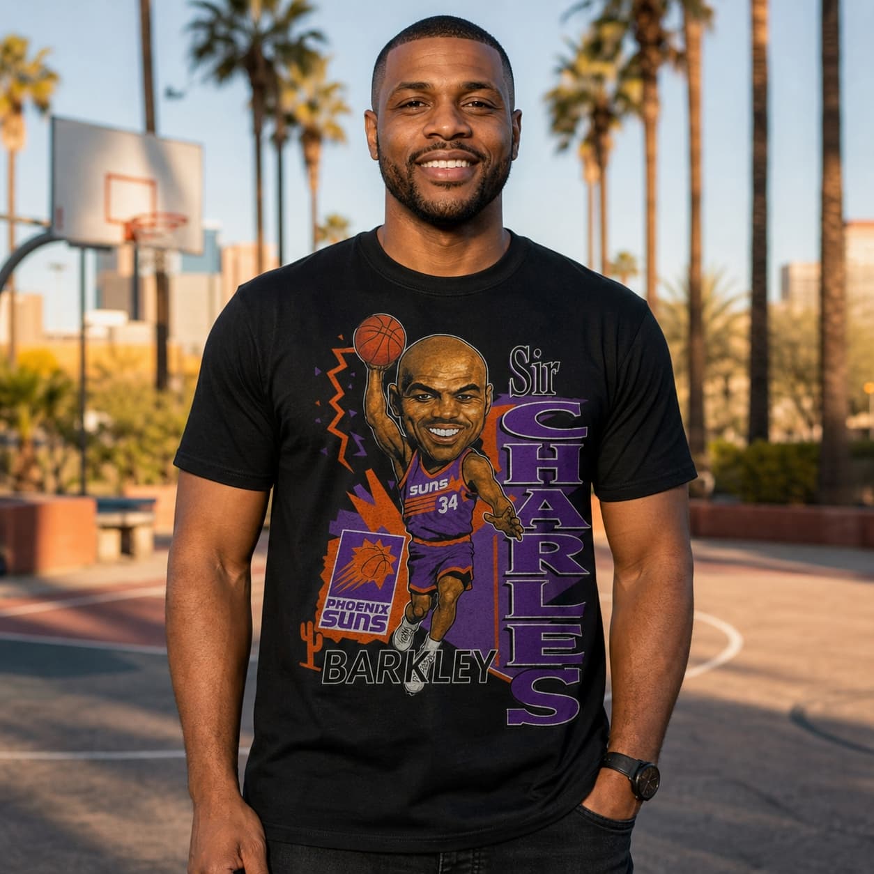 Phoenix Suns Retro Charles Barkley Basketball 1993 Shirt