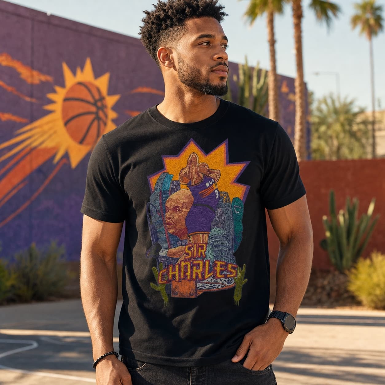 Phoenix Suns Retro Sir Charles Barkley Basketball 1992 Shirt