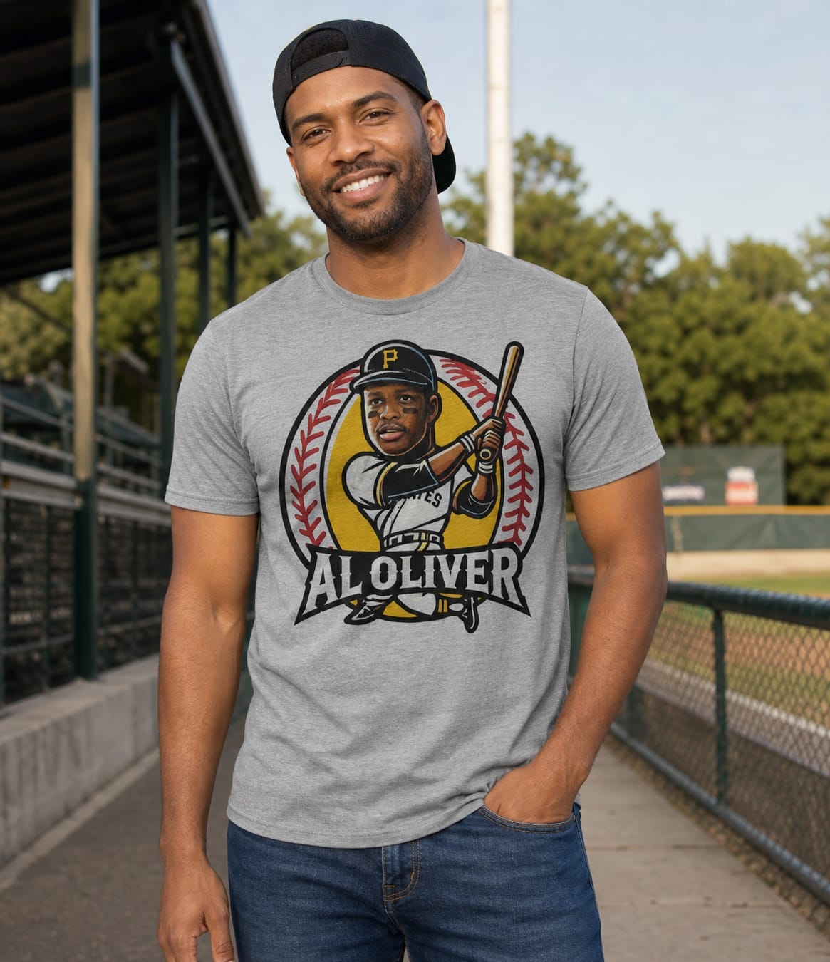 Pittsburgh Pirates Al Oliver Exclusive Retro Baseball Artwork Shirt