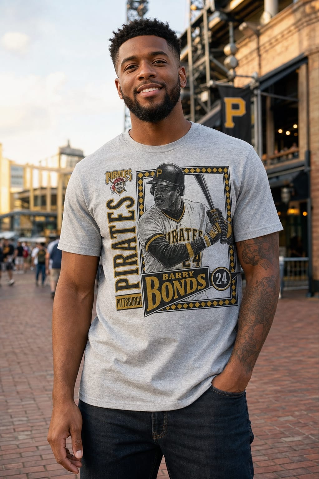 Pittsburgh Pirates Barry Bonds Exclusive Retro Baseball 1987 Artwork Shirt