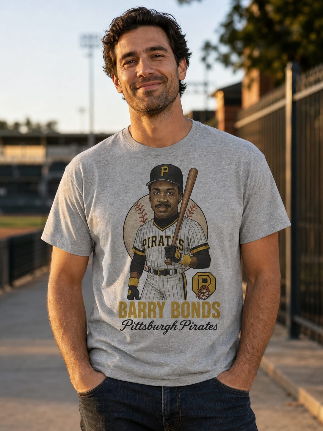 Pittsburgh Pirates Barry Bonds Exclusive Retro Baseball 1988 Artwork Shirt