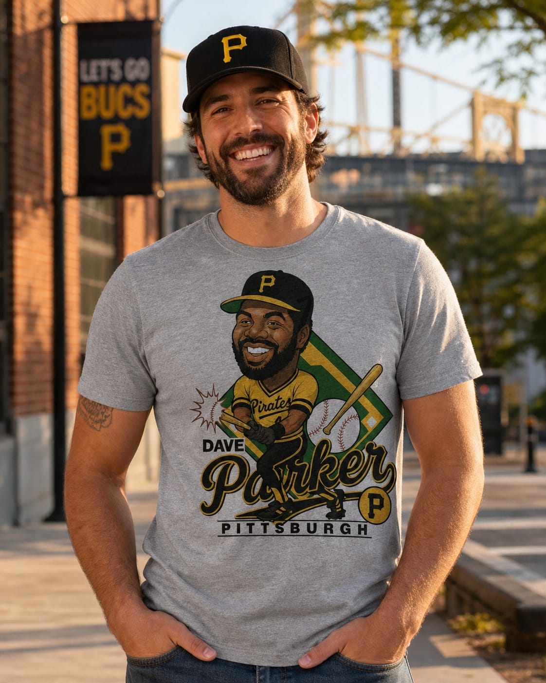 Pittsburgh Pirates Dave Parker Exclusive Retro Baseball 1979 Artwork T-Shirt