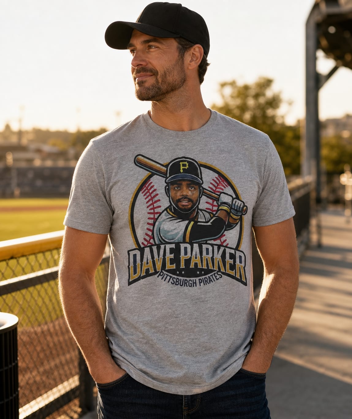 Pittsburgh Pirates Dave Parker Exclusive Retro Baseball Artwork Shirt