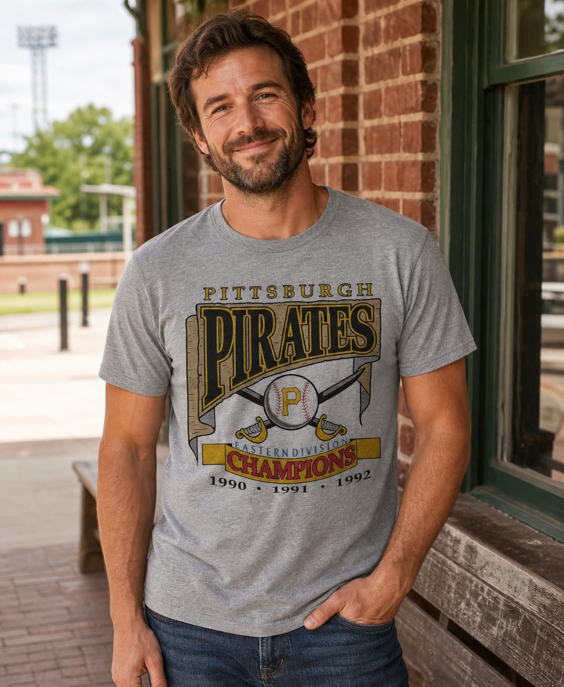 Pittsburgh Pirates Eastern Division Champions Retro Baseball 1992 Artwork Shirt