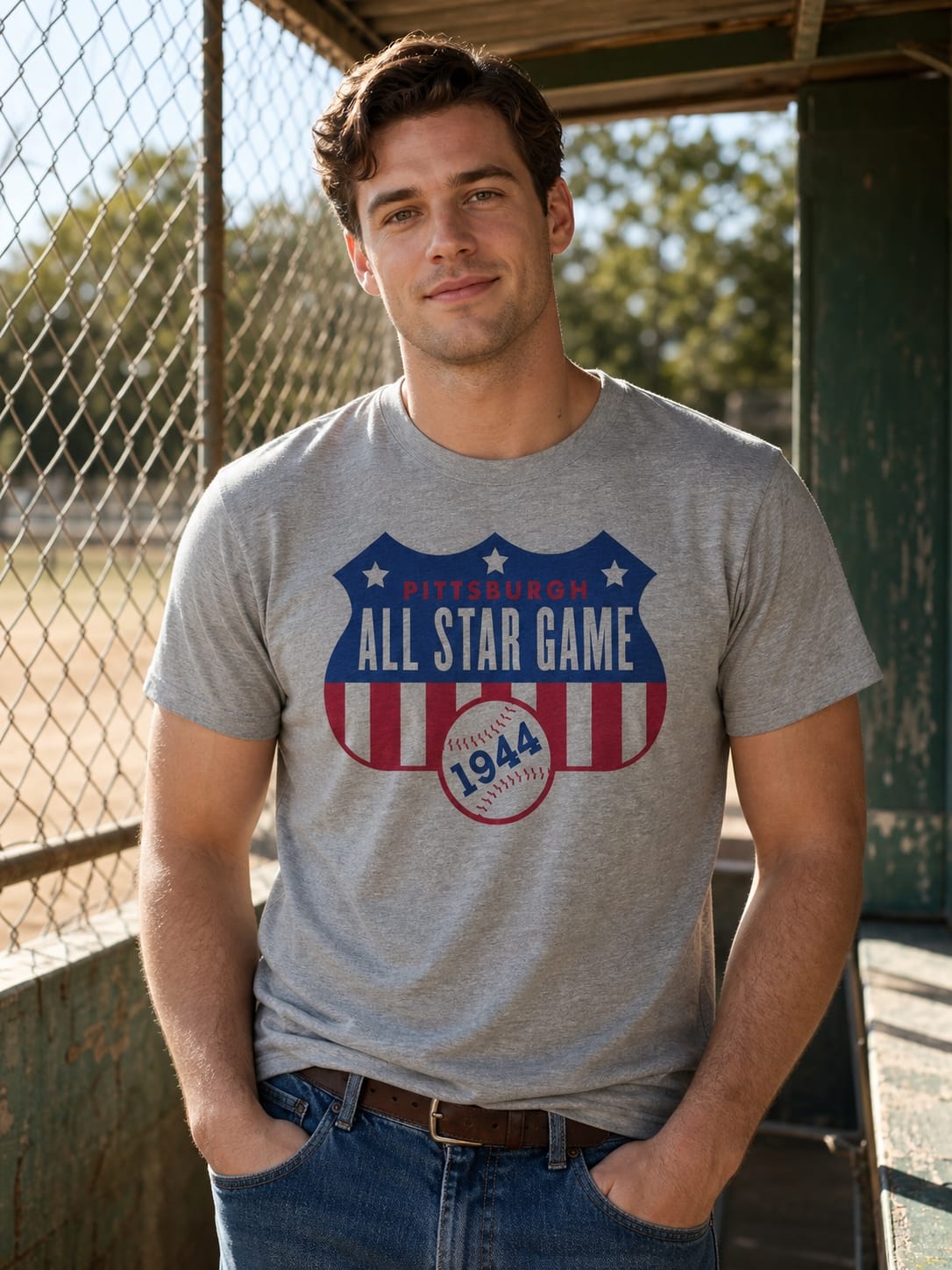 Pittsburgh Pirates Retro All Star Game Baseball 1944 Artwork Shirt