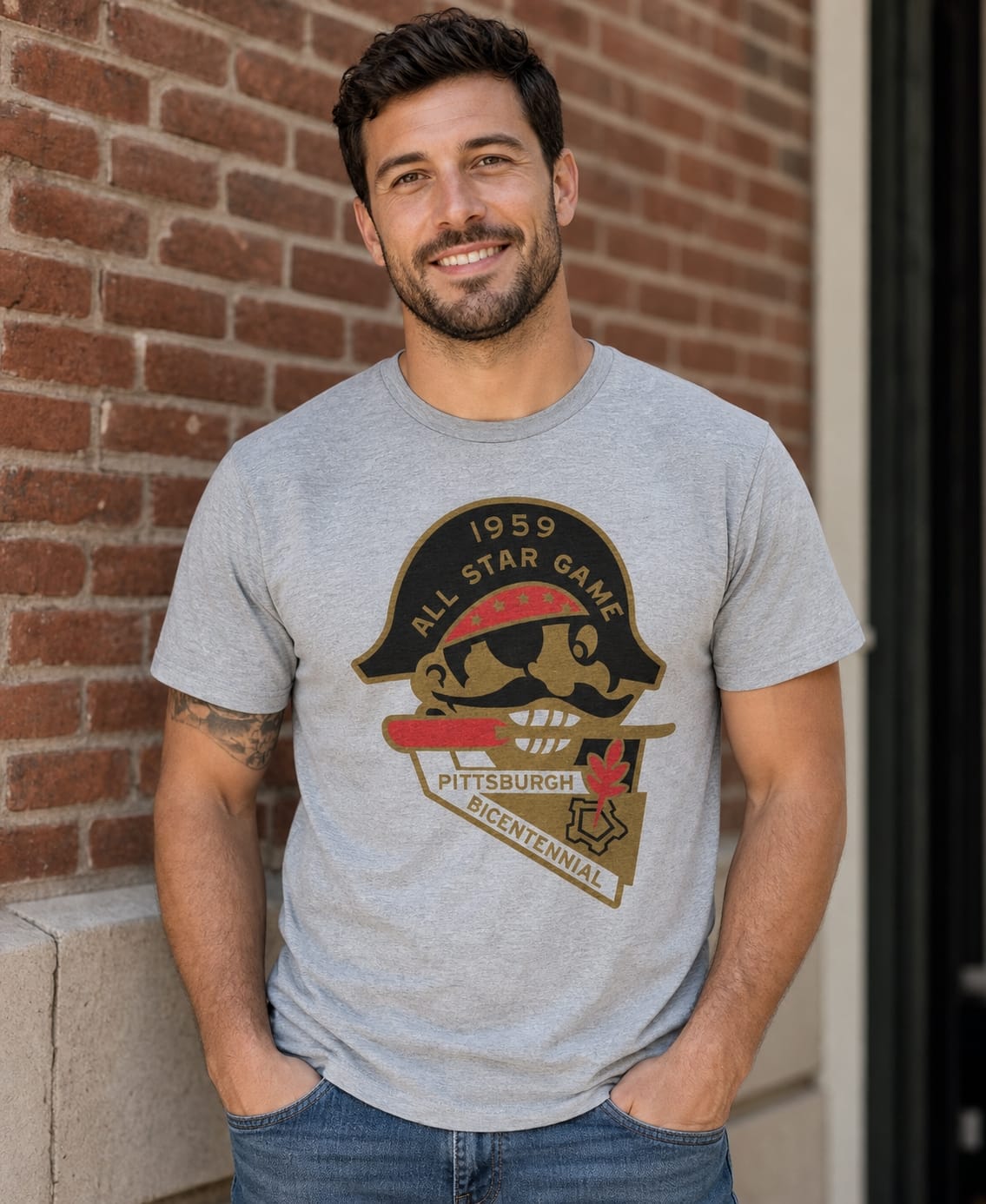 Pittsburgh Pirates Retro All Star Game Baseball 1959 Artwork T-Shirt