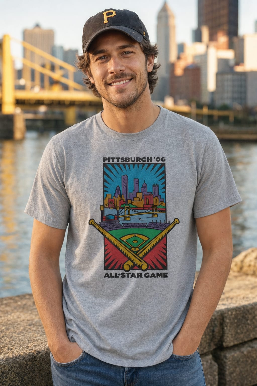 Pittsburgh Pirates Retro All Star Game Baseball 2006 Artwork Shirt