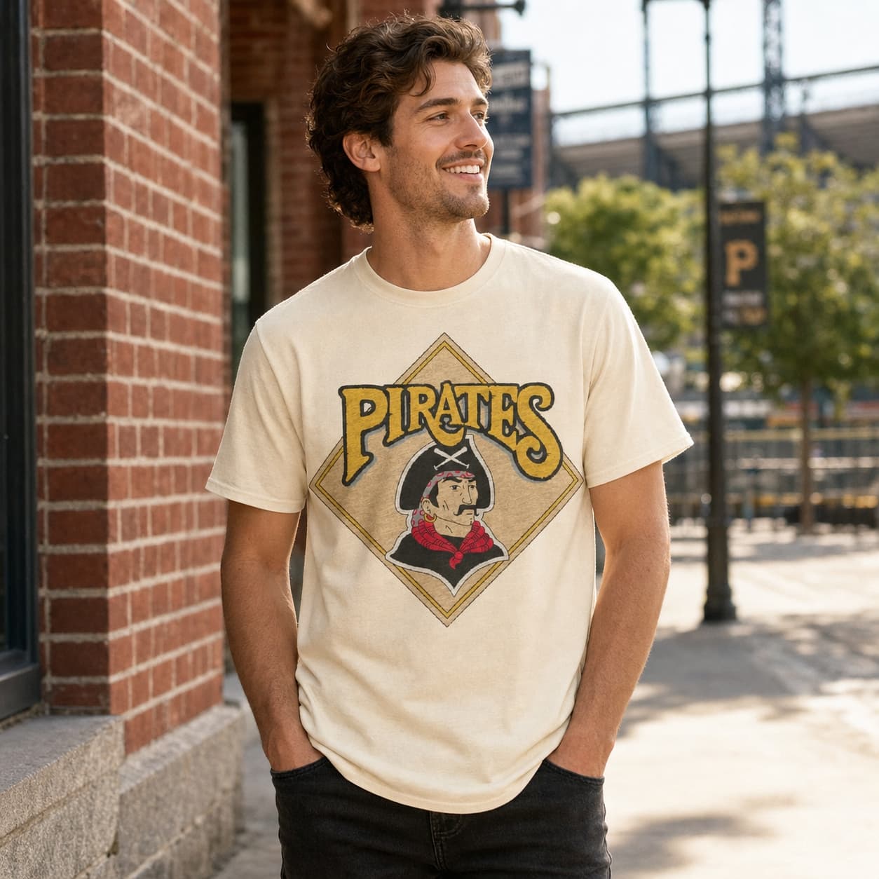 Pittsburgh Pirates Retro Baseball 1987 Artwork Shirt