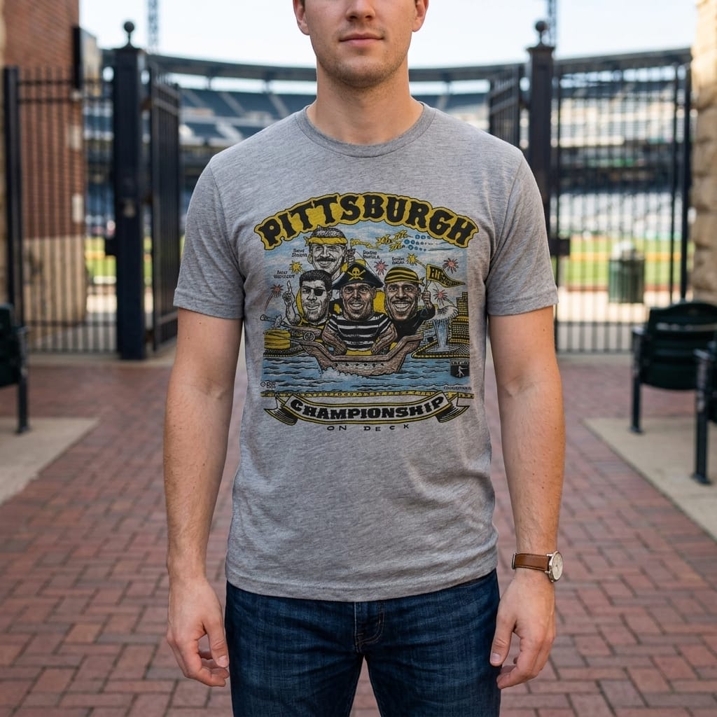 Pittsburgh Pirates Team Bonds Retro Baseball 1990 Artwork T-Shirt