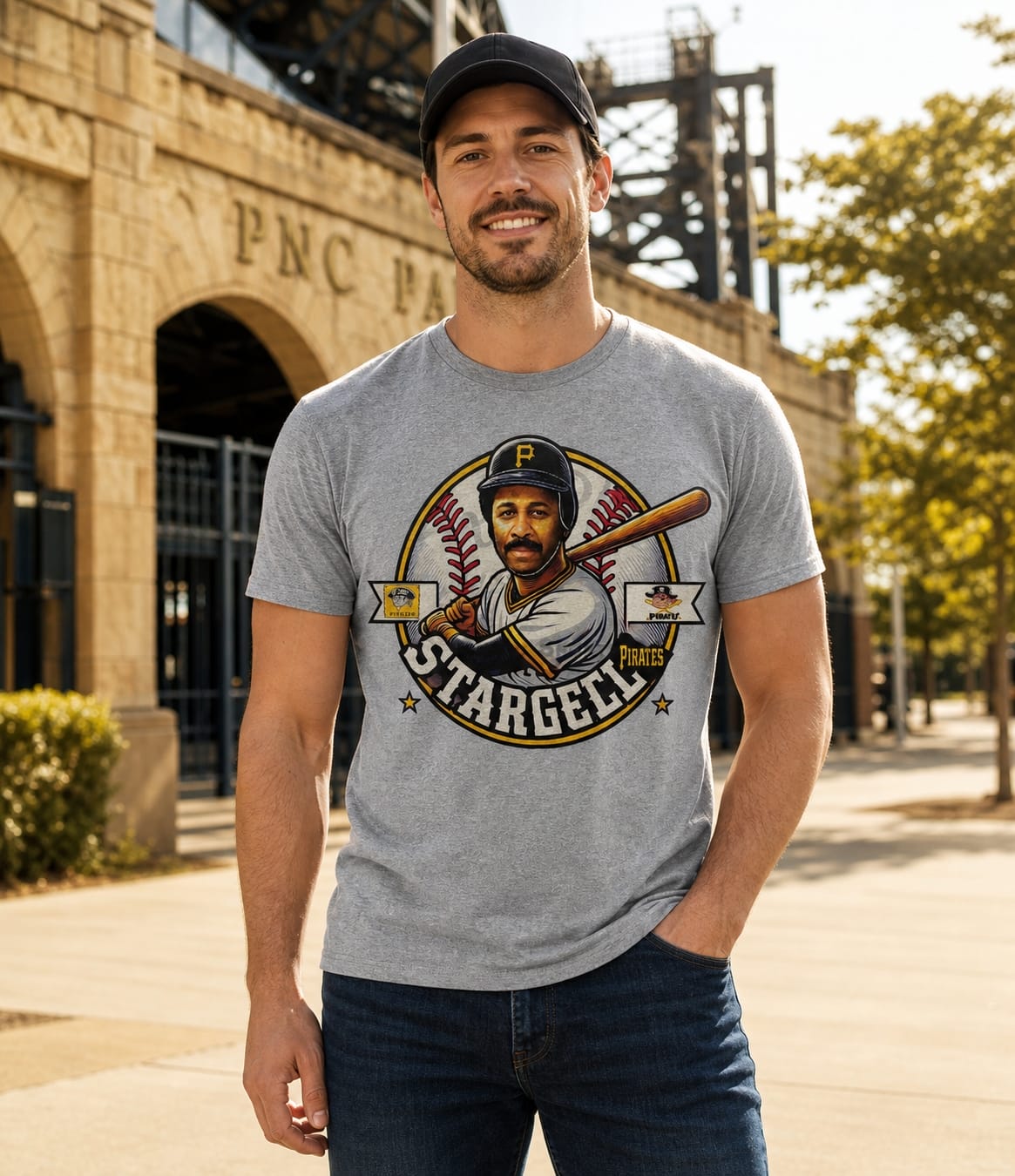Pittsburgh Pirates Willie Stargell Exclusive Retro Baseball Artwork Shirt