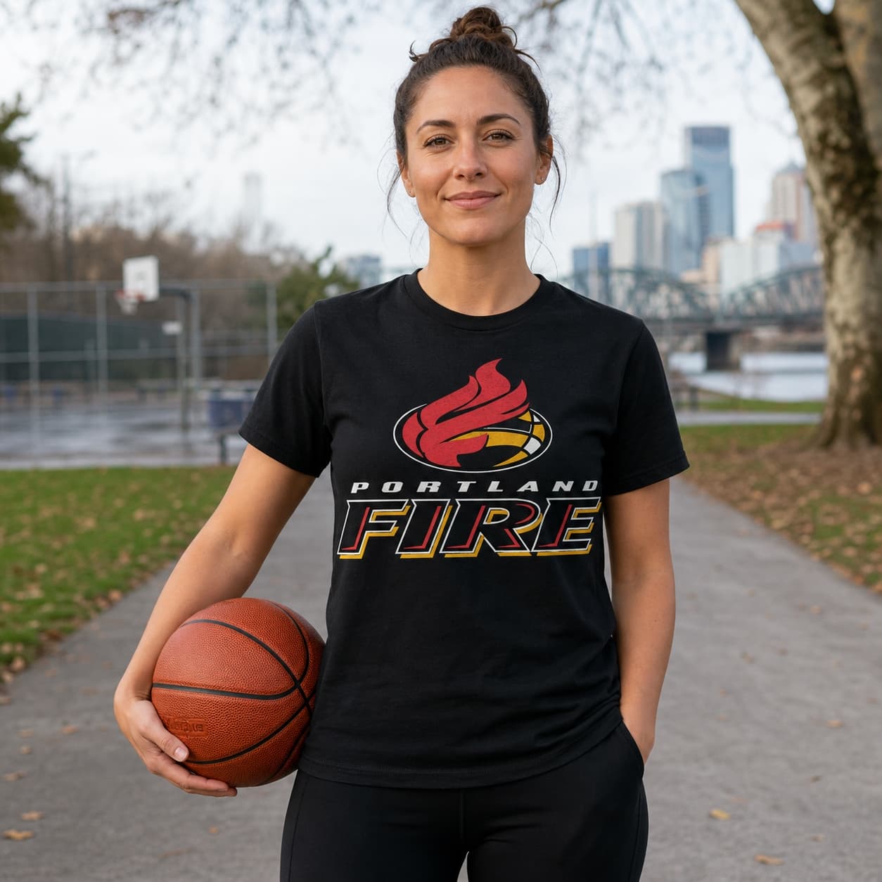 Portland Fire Retro Basketball 2000 Shirt