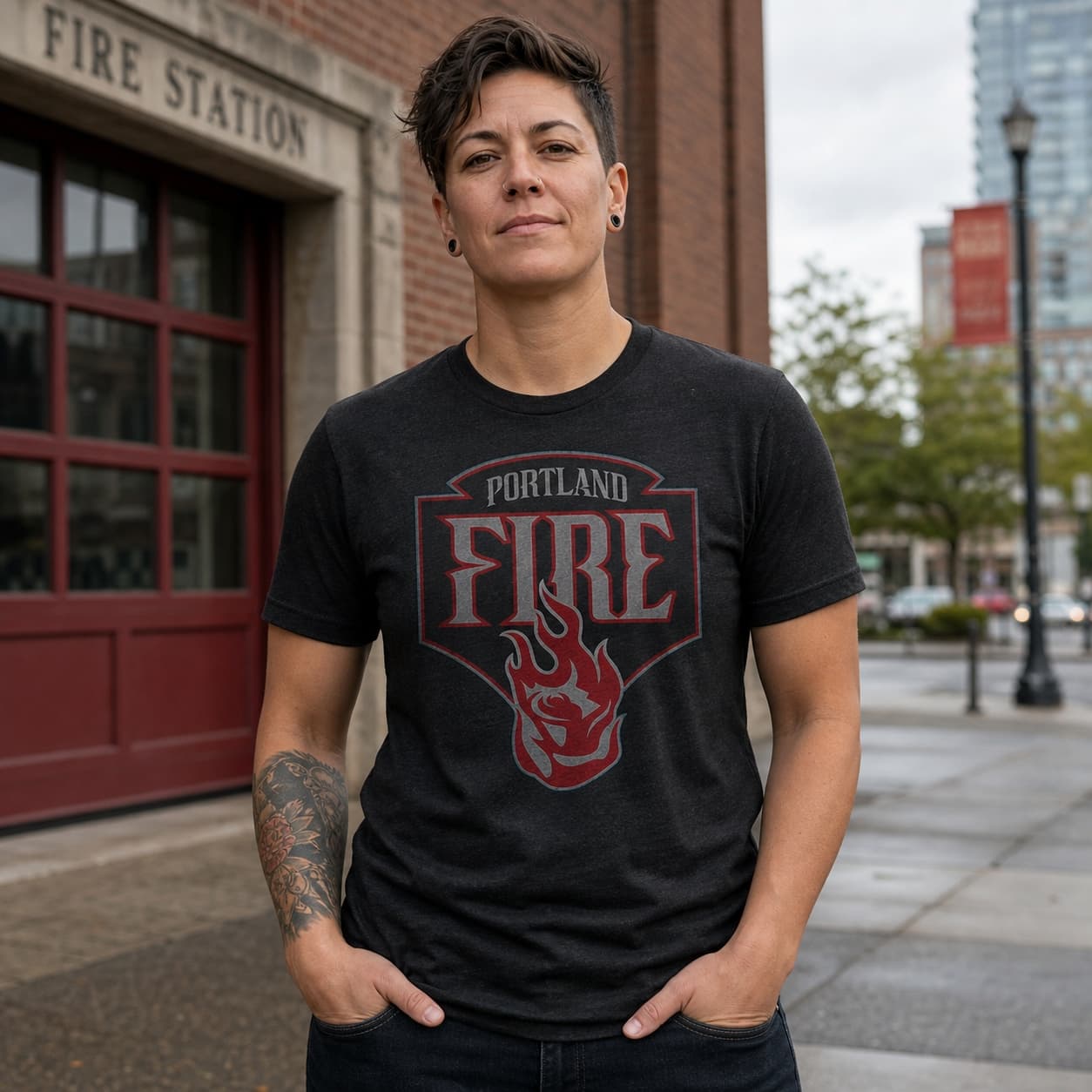 Portland Fire Retro Basketball Shirt