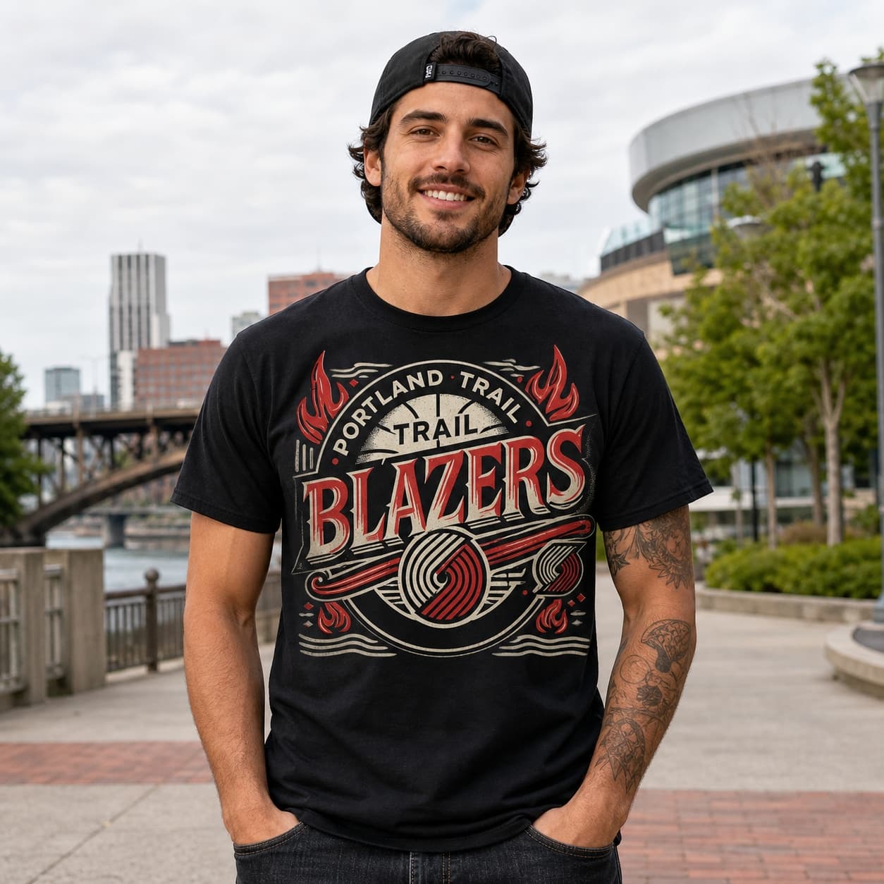 Portland Trailblazers Exclusive Retro Pro Basketball Shirt