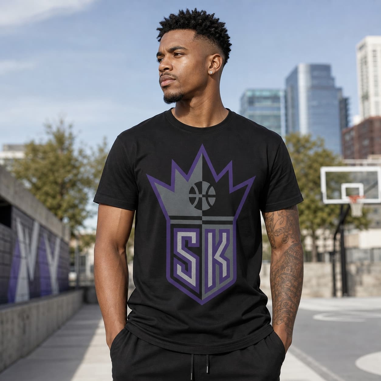 Sacramento Kings Retro Basketball 1995 Shirt