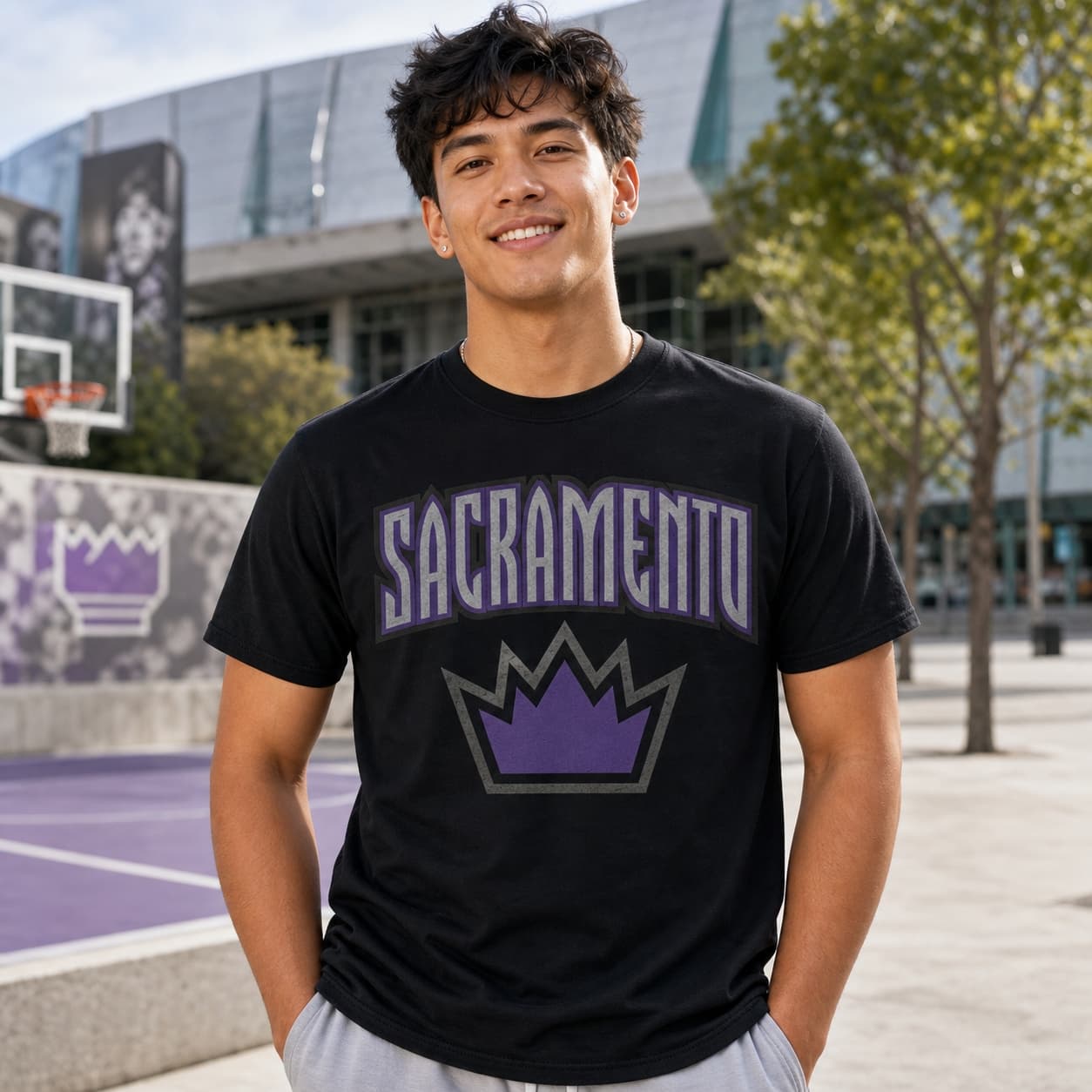 Sacramento Kings Retro Basketball 2002 Shirt