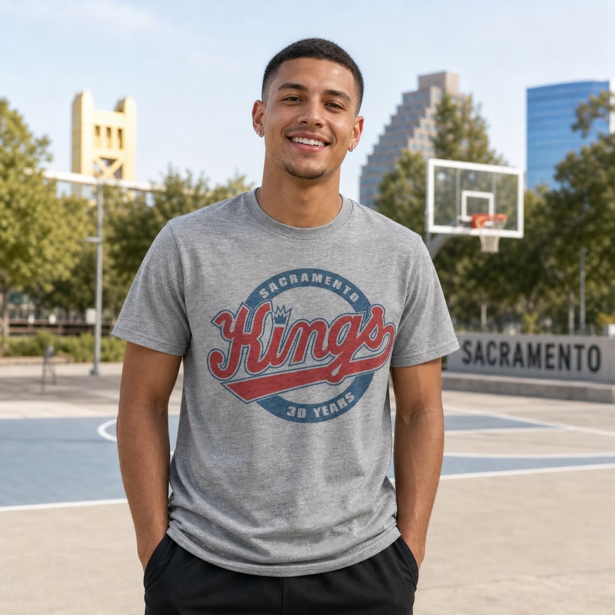 Sacramento Kings Retro Basketball 30th Anniversary Shirt