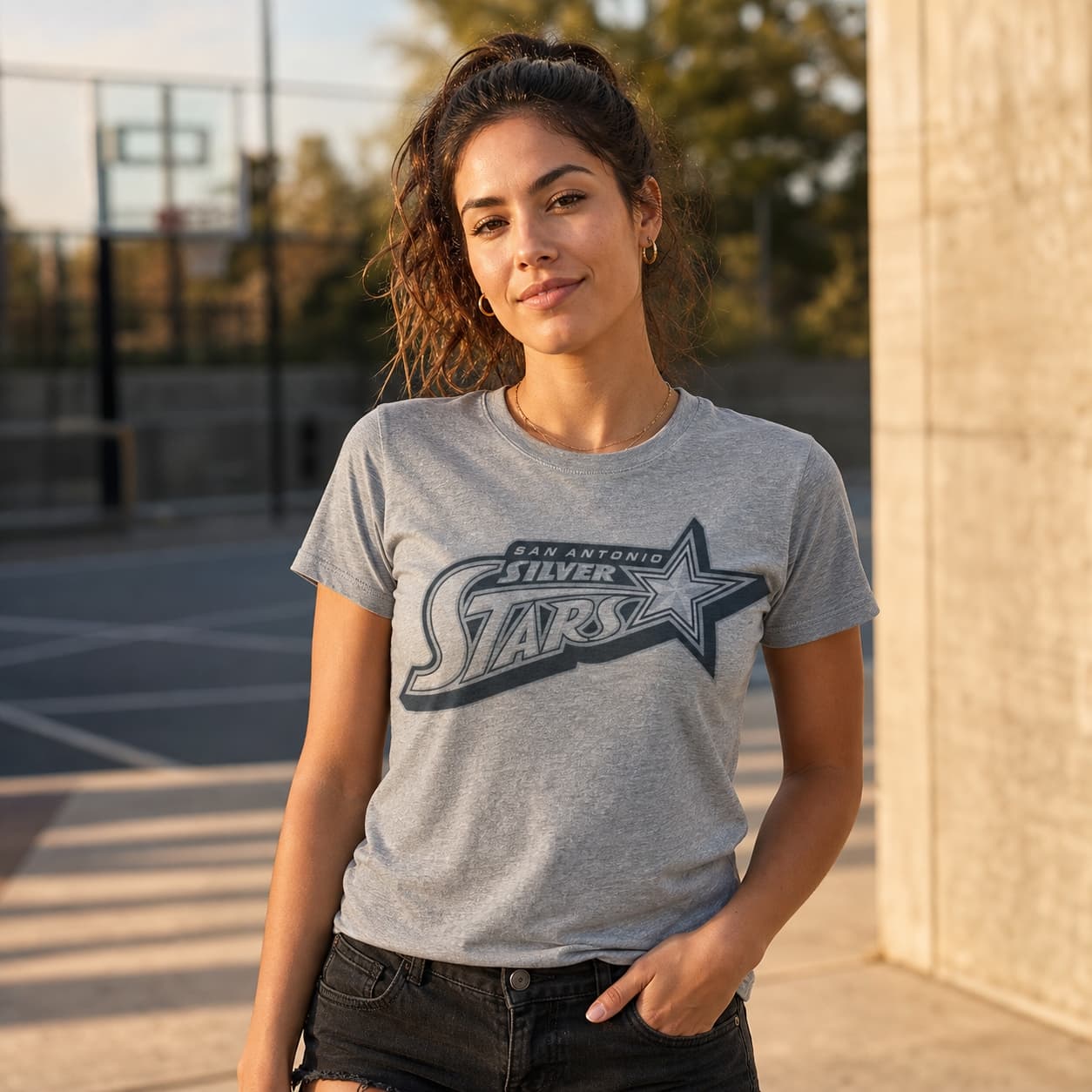 San Antonio Silver Stars Retro Basketball 2003 Shirt