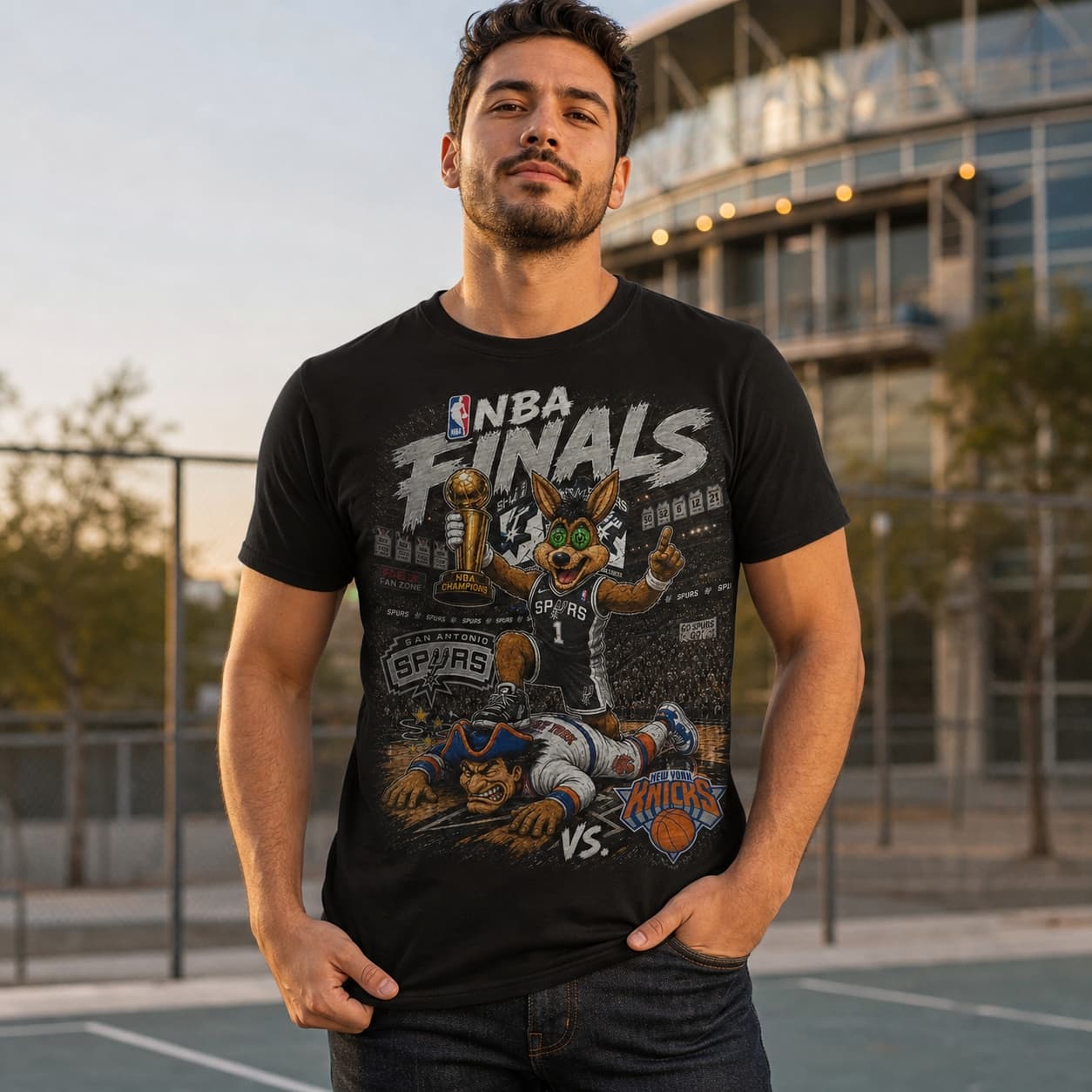 San Antonio Spurs vs New York Knicks Finals Champs Basketball T-Shirt