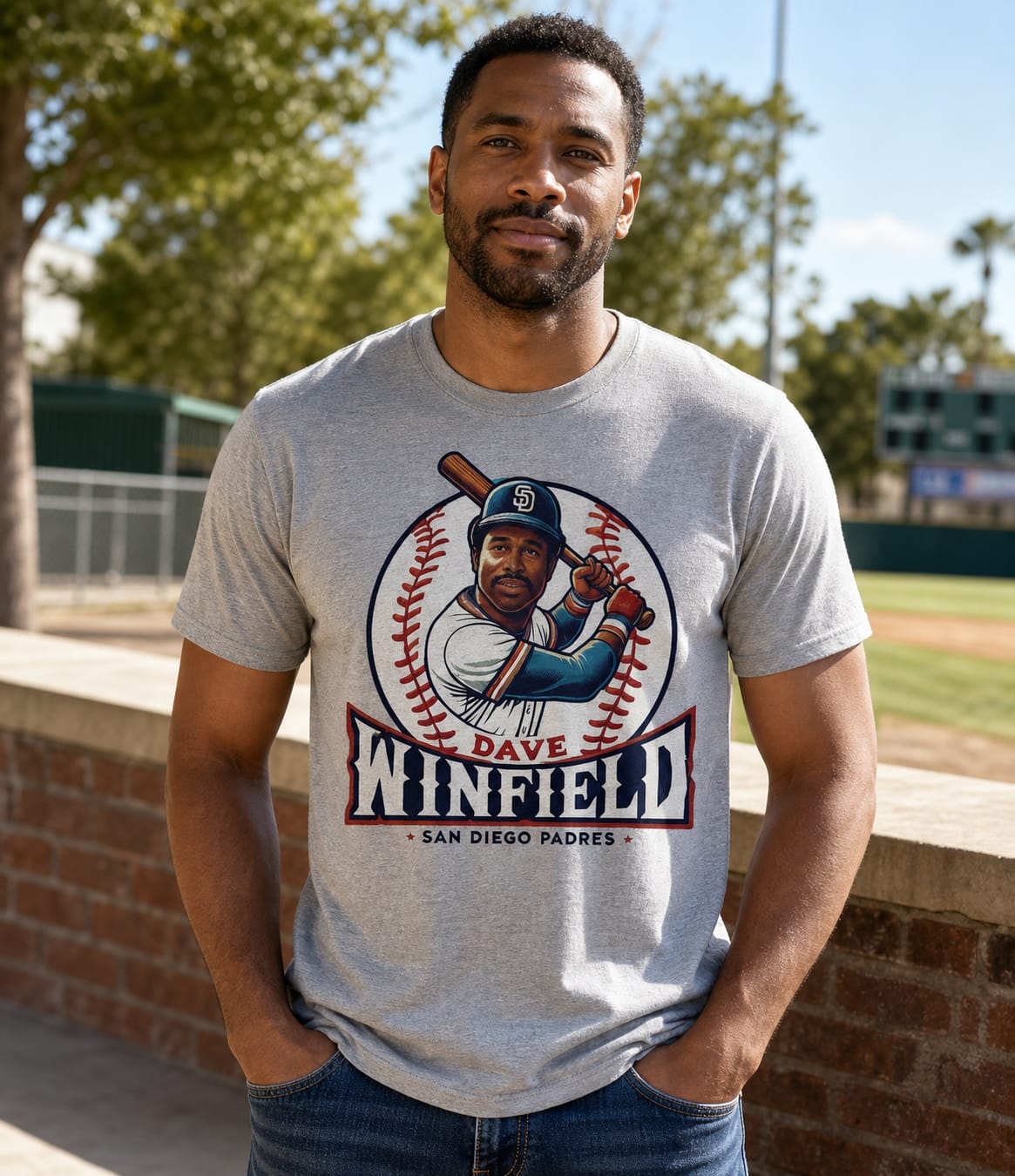 San Diego Padres Dave Winfield Exclusive Retro Baseball Artwork Shirt
