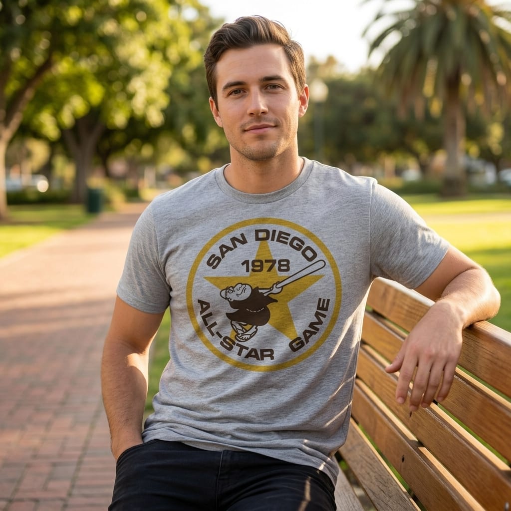 San Diego Padres Retro All Star Game Baseball 1978 Artwork Shirt