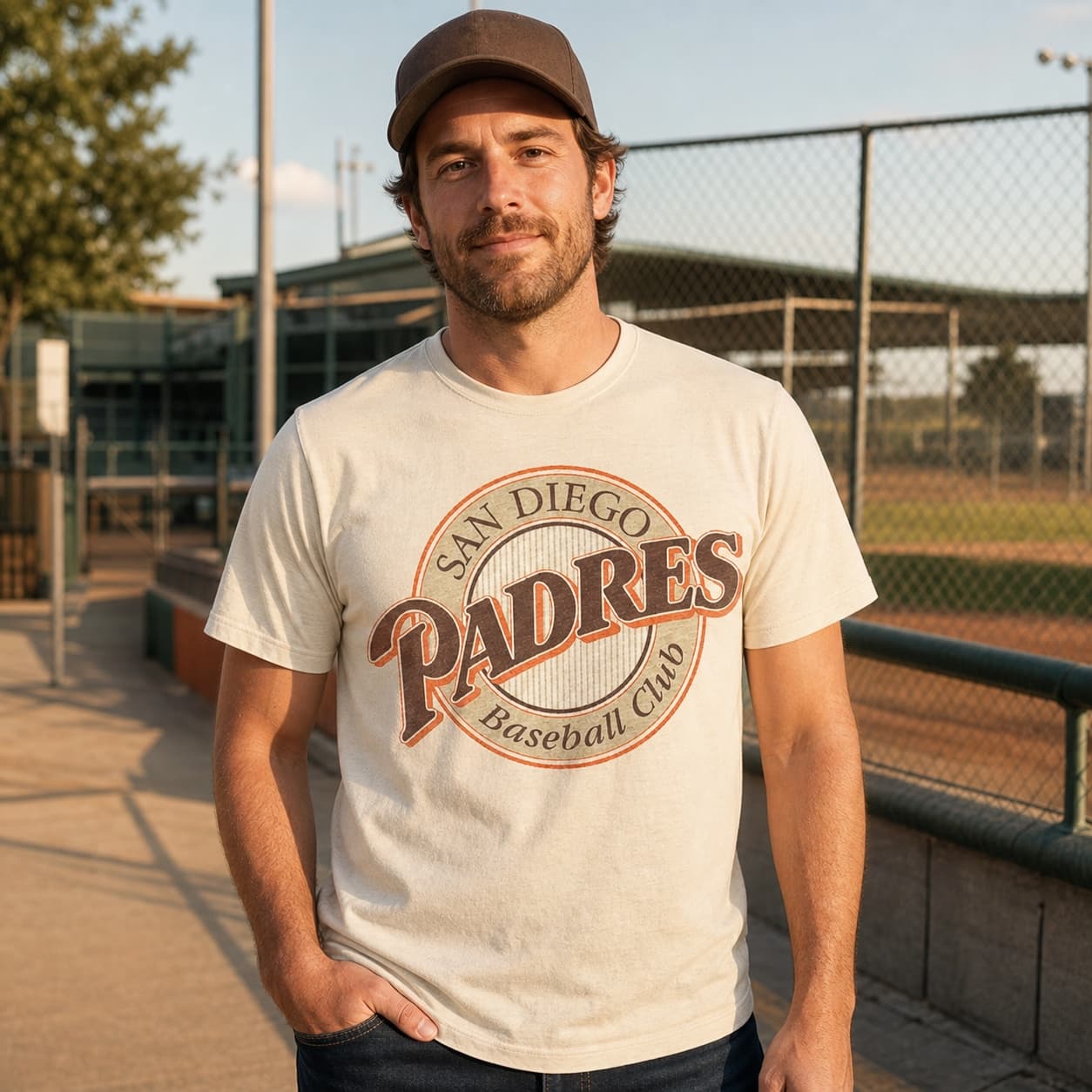 San Diego Padres Retro Baseball 1990 Artwork Shirt