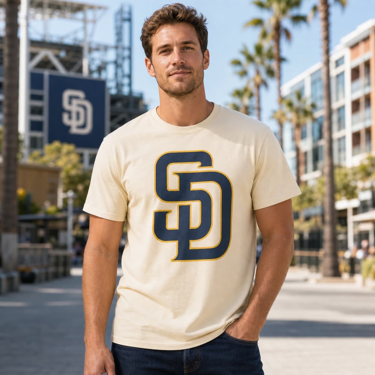 San Diego Padres Retro Baseball 1991 Artwork T-Shirt
