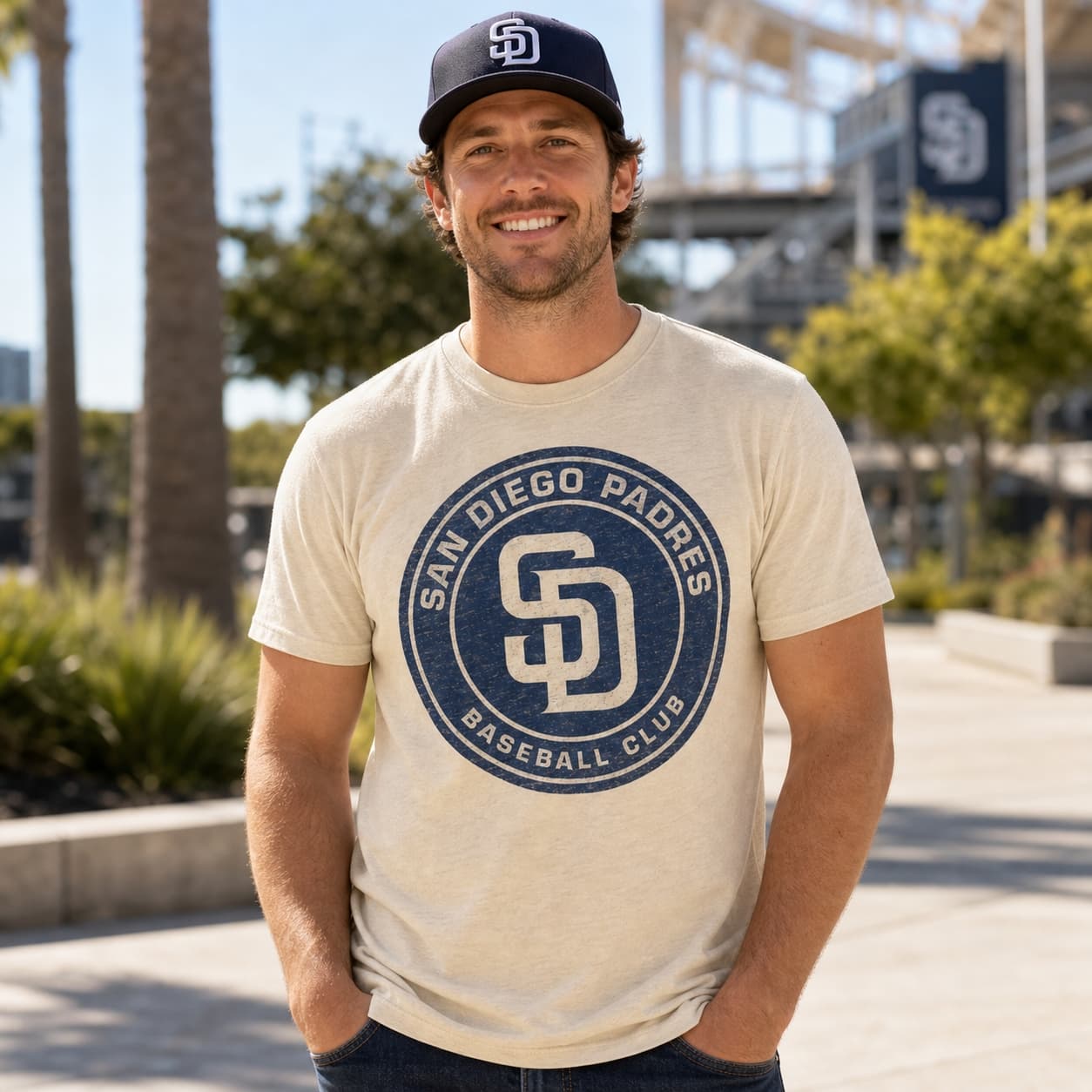 San Diego Padres Retro Baseball 2005 Artwork Shirt