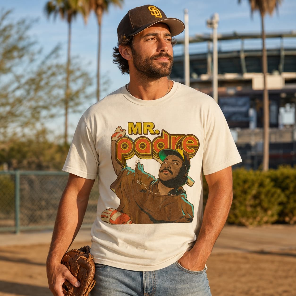San Diego Padres Retro Tony Gwynn Baseball 1983 Artwork Shirt