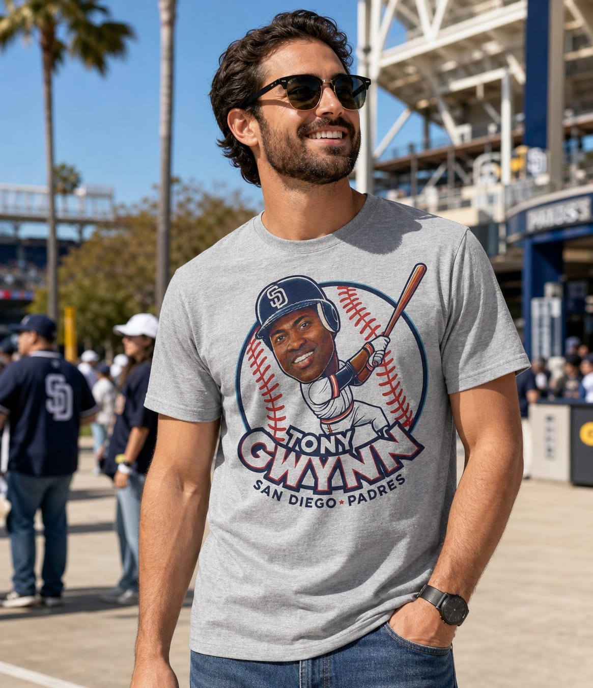 San Diego Padres Tony Gwynn Exclusive Retro Baseball Artwork Shirt