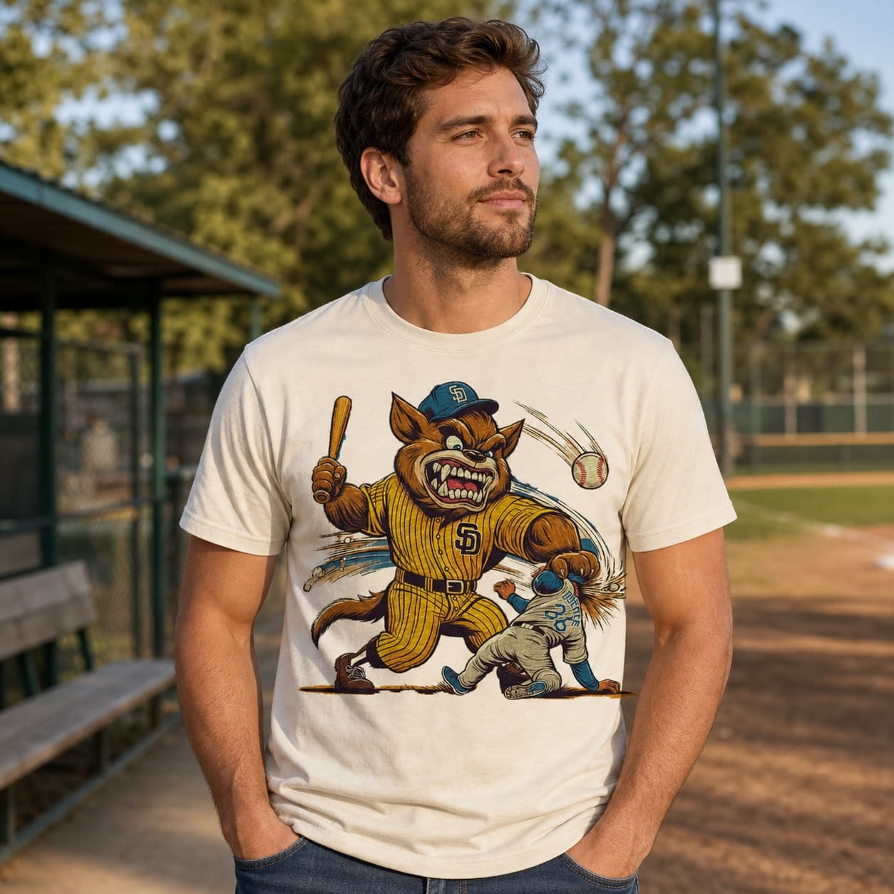 San Diego Padres vs. Los Angeles Dodgers Rivalry Baseball 1989 Artwork Shirt