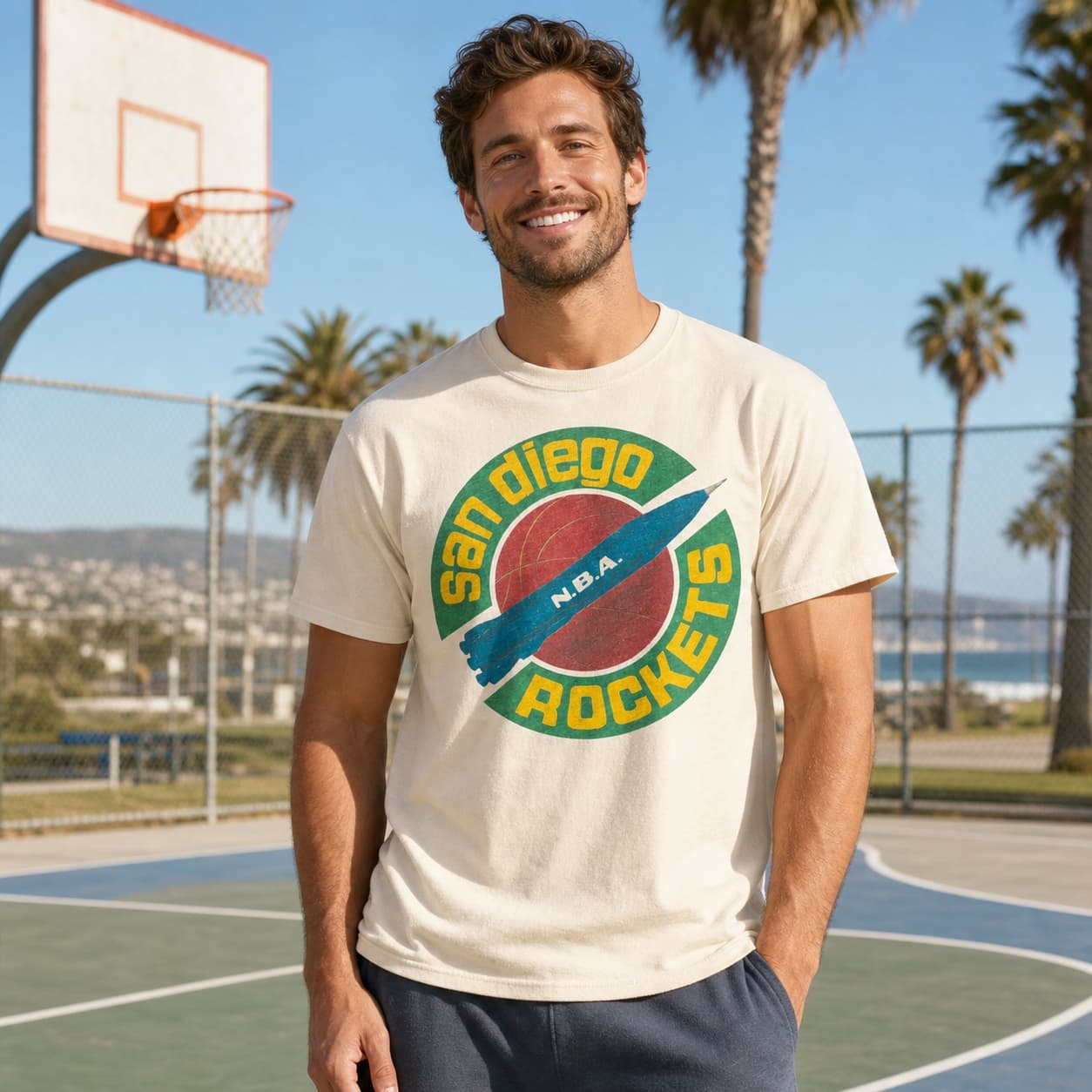 San Diego Rockets Retro Basketball 1967 Shirt