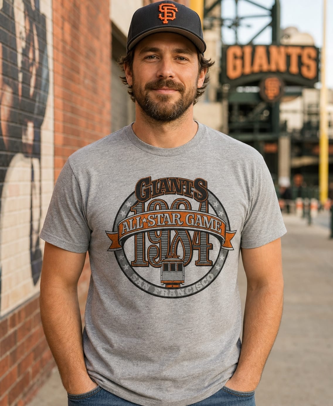San Francisco Giants Retro All Star Game Baseball 1984 Artwork Shirt