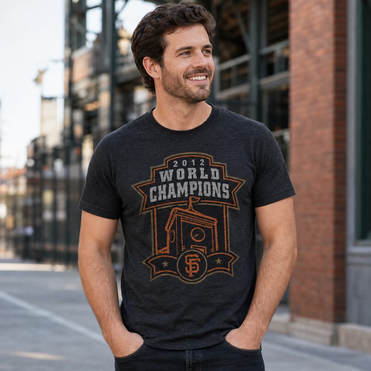 San Francisco Giants Retro World Series Champions Baseball 2012 Artwork Shirt