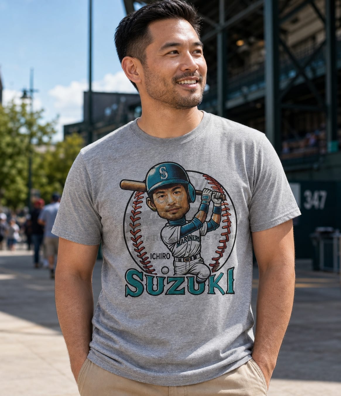 Seattle Mariners Ichiro Suzuki MVP Exclusive Retro Baseball Artwork Shirt