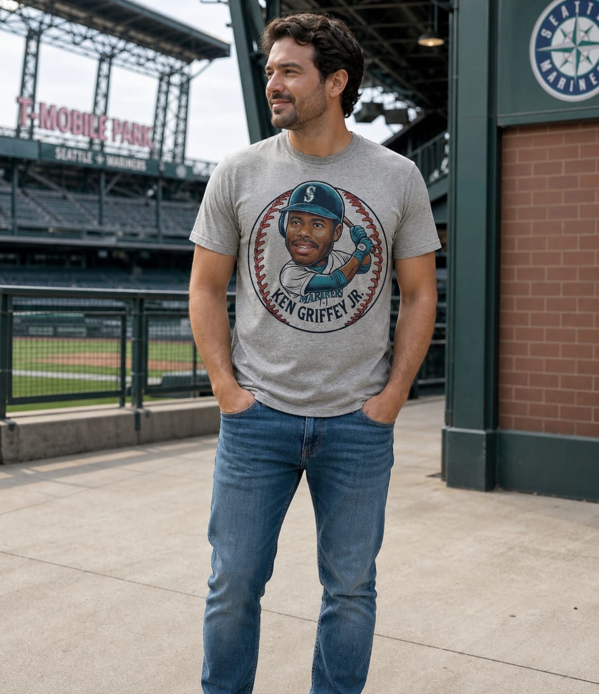 Seattle Mariners Ken Griffey Jr. MVP Exclusive Retro Baseball Artwork Shirt