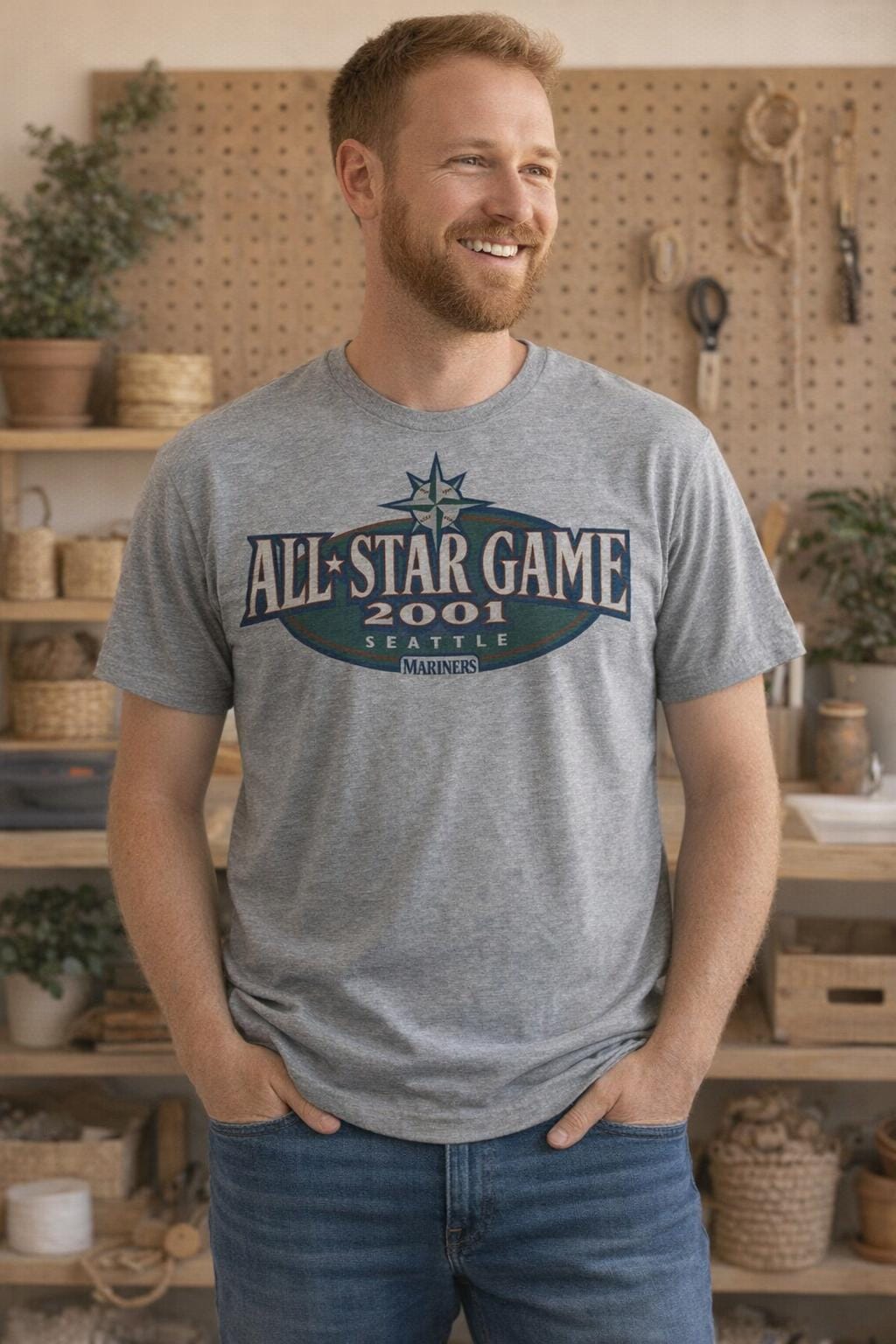 Seattle Mariners Retro All Star Game Baseball 2001 Artwork Shirt