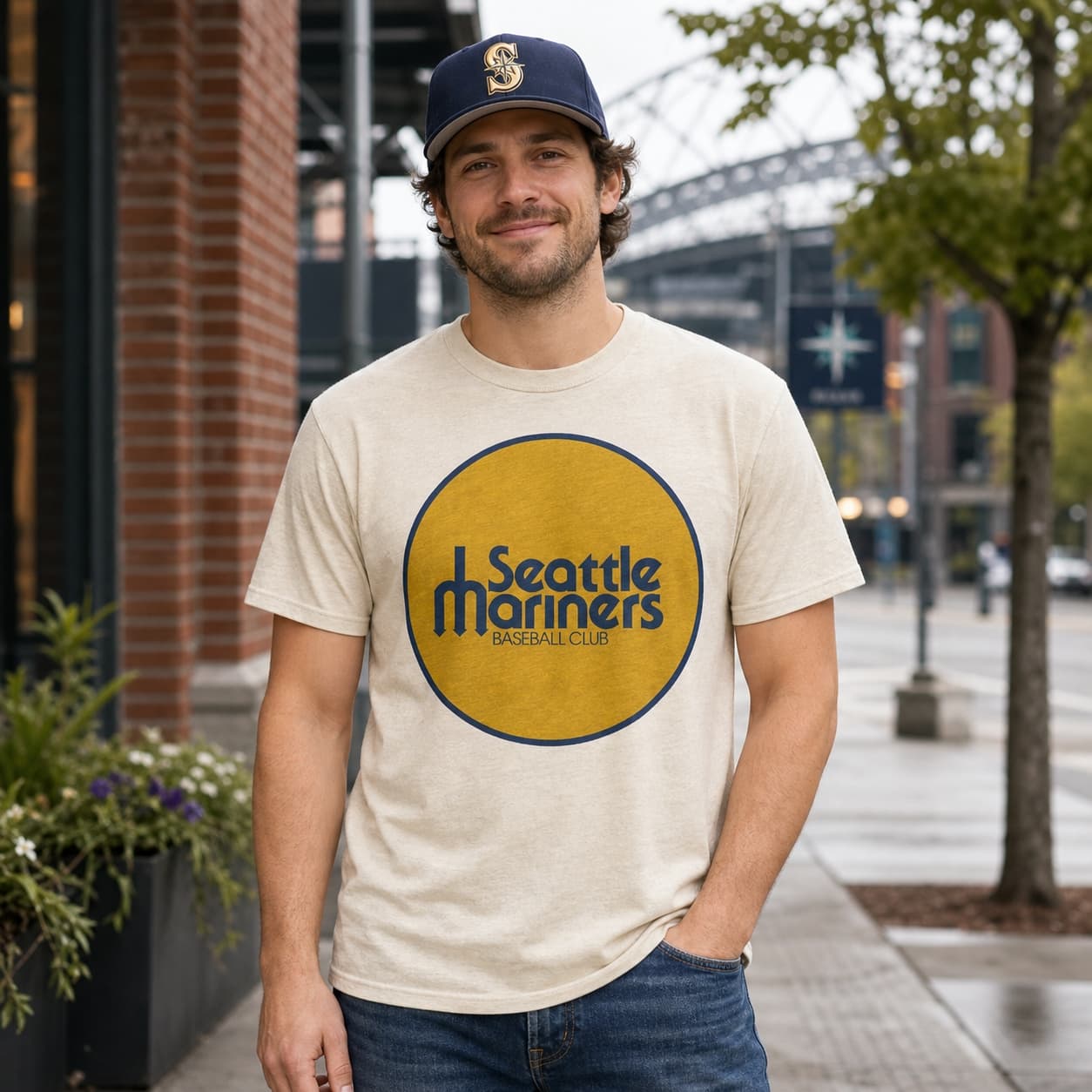 Seattle Mariners Retro Baseball 1977 Artwork Shirt