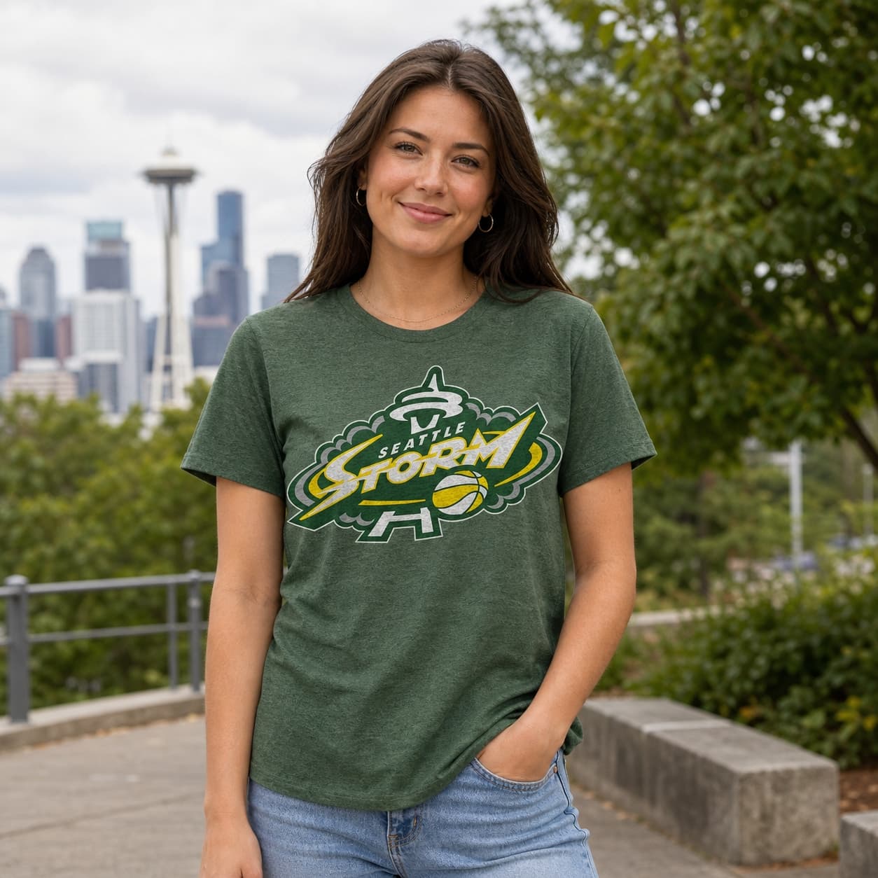 Seattle Storm Retro Basketball Shirt